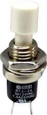 Przycisk TRU COMPONENTS TC-R13-24A1-05-WT 1587873, 7.2 mm, 250 V/AC, 1.5 A, 1 szt.