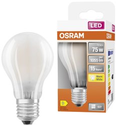 E-27  LED  7.5 W = 75 W  ciepła biel  Kształt gruszki   Żarówka LED OSRAM 4058075115910 E-27 7.5 W = 75 W  ciepła biel 1 szt.