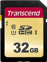 Karta pamięci SDHC Transcend TS32GSDC500S, 32 GB, Class 10, UHS-I, UHS-Class 1, 95 MB/s