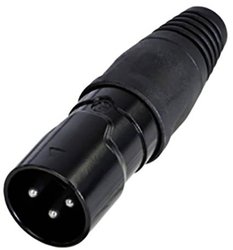 Złącze męskie XLR Rean AV RCX3M-Z-001-1 RCX3M-Z-001-1, mosiądz, złącze męskie proste, 1 szt.