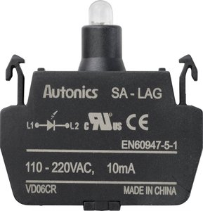 TRU COMPONENTS  Typ pojedynczy blok LED / 110 V, 240 V / zielony TRU COMPONENTS SA-LAG Element LED   zielony  110 V, 240 V 1 szt.