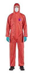 AlphaTec® 1500 — model 138 ochrona przed chemikaliami, czerwony, rozmiar M Kombinezon ochronny Ansell RD15S-00138-03, Rozmiar ubrania: M, czerwony