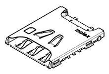 Gniazdo karty SIM Molex MOL Micro Solutions 1042240820, piny: 6, 500 mA, 2000 szt.