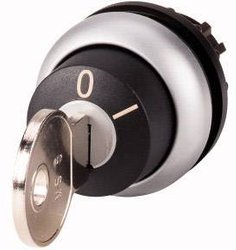 Przycisk kluczykowy Eaton M22-WRS-MS5 pierścień przedni z tworzywa sztucznego czarny   1 szt.