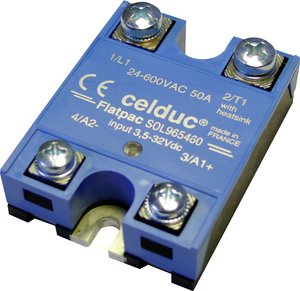 Przekaźnik SSR celduc® relais TC-GSR-1-25DD 60 A 600 V/AC, 600 V/DC Przełączanie w punkcie zero 1 szt.
