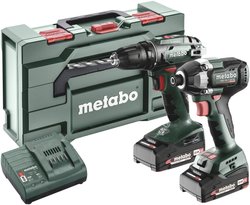 Wiertarko-wkrętarka akumulatorowa, Wkrętarka udarowa akumulatorowa Metabo BS+SSD200LTBL 685193000 18 V 2 Ah zaw. akumulator, zaw. ładowarkę