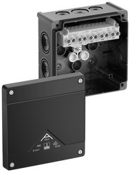 Skrzynka przyłączeniowa Spelsberg Abox 060-6²/sw, IP66, (D x S x W) 127 x 127 x 70 mm, czarny, 1 szt.