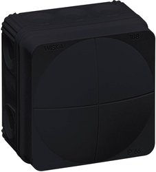 Skrzynka przyłączeniowa Wiska Combi 108/leer/S, IP66, (D x S x W) 76 x 76 x 51 mm, czarny, 1 szt.