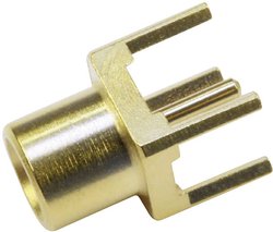 Złącze MCX Telegärtner J01271A0131 J01271A0131 złącze żeńskie do wbudowania pionowego 50 Ω 1 szt.