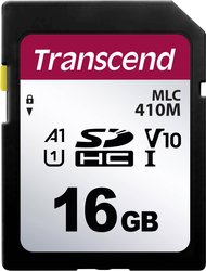 Karta pamięci SD Transcend TS16GSDC410M, 16 GB, Class 10 UHS-I, 95 MB/s / 20 MB/s