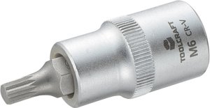 Nasadka trzpieniowa 6 mm TOOLCRAFT  816086 Wielowypust (XZN) 1 szt.