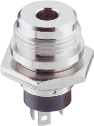 Gniazdo montażowe minijack Lumberg 1502 04, 3.5 mm, 3-pin, stereo