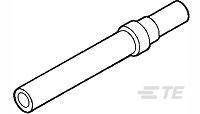 Złącze męskie okrągłe TE Connectivity 205090-1, 1 szt.