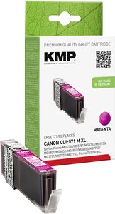 KMP Tusz Zamiennik Canon CLI-571M XL Magenta  atrament KMP C107MX 1569,0006, 1 szt.