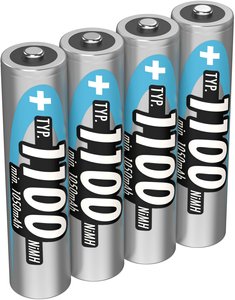 Akumulator AAA/R03 Ansmann HR03, NiMH, 1050 mAh, 1.2 V, 4 szt.