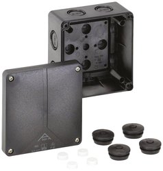Puszka instalacyjna Spelsberg Abox-i 060-L/sw, IP65, (D x S x W) 110 x 110 x 67 mm, czarny, 1 szt.