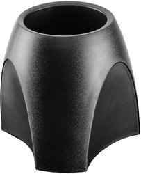 Uchwyt na długopis DELTA, stabilna i ciężka konstrukcja, gumowe nóżki, czarny HAN DELTA 1753-13  Pojemnik na długopisy czarny Ilość przegródek: 1