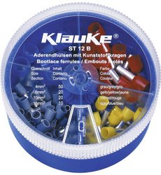 Zestaw końcówek rurkowych Klauke ST12B, 4 mm² - 16 mm², 100 Teile