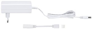 Uniwersalny wtyk zasilacza LED 36W 230/12V DC biały plastik Transformator LED Paulmann 79834 36 W 3 A