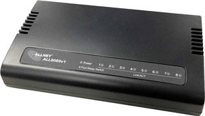 Allnet Switch, niezarządzalny 8-portowy Fast Ethernet, bez wentylatora, zasilacz zewnętrzny (ALL8089v1) Allnet ALL8089v1 Switch sieciowy 8 Portów 10 / 100 MBit/s