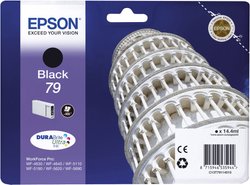 Epson atrament T7911, 79 tusz oryginalny  Czarny C13T79114010