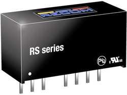 Przetwornica DC/DC, do PCB RECOM RS-0512S RS-0512S, SIP-8, 2 W, 12, 166 mA, 1 szt.