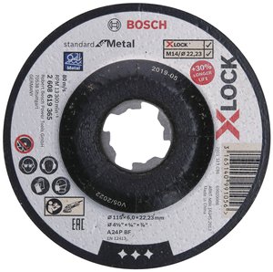 Bosch Accessories 2608619365 X-LOCK Tarcza tnąca prosta Średnica 115 mm Średnica otworu 22.23 mm  1 szt.