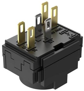 EAO 61-8470.22 Seria 61 Element przełączający migowy 1NC/1NO złoty/srebrny Moduł okablowania eao 61-8470.22, 1 szt.