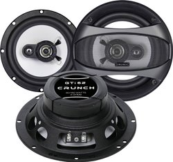 Crunch GTI - Zestaw głośników do zabudowy Koax 16,5 cm GTI-62 Głośnik samochodowy Crunch GTI-62, 180 W, 4 Ω, 1 par(a)