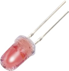 Diody LED do montażu przewlekanego, czerwona,  biała, okrągła 5 mm 950 mcd,  2000 mcd 30°,  18° 20 mA,  20 mA 2 V,  3,3 V YBR-50FRW00