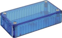 Obudowa uniwersalna Hammond Electronics, poliwęglan, niebieski, (D x S x W) 100 x 50 x 25 mm, 1 szt.