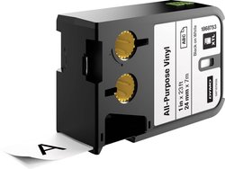 Taśma do nadruku, winyl  DYMO 1868753 XTL Kolor taśmy: biały Kolor nadruku:czarny 24 mm 7 m