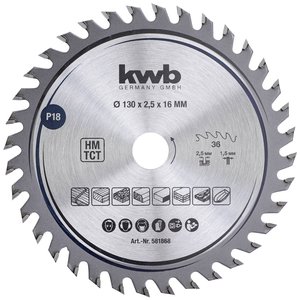 Precyzyjne tarcze do pilarek ręcznych Ø 130 x 16 mm Tarcza tnąca kwb  130 x 16 mm 1 szt.