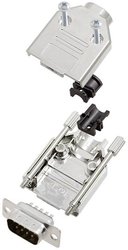 Zestaw listew męskich D-Sub TRU COMPONENTS TCDTPKM9DBPK 7709588, rzędy: 2, styki: 9, 180 °, 1 szt.