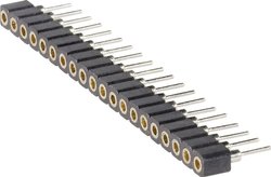 Gniazdo rzędowe BKL Electronic 10120700, pozłacane, RM 2.00 mm, 1x20-pin