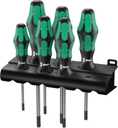 367/6 Zestaw wkrętaków TORX BO Kraftform Plus TORX® + stojak 6 szt. Zestaw wkrętaków Wera 367/6 TORX® BO 05138250001