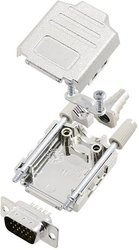 Zestaw listew męskich D-Sub TRU COMPONENTS TCDPPK09MHDP15K 7709668, rzędy: 3, styki: 15, 180 °, 1 szt.