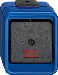 Kołyskowy przełącznik sterujący Komplet Merten 372375, niebieski