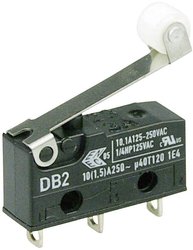 Mikroprzełącznik DB2C-A1RC 250 V/AC 10 A 1 x wł/(wł) ZF IP67 chwilowy 1 szt.