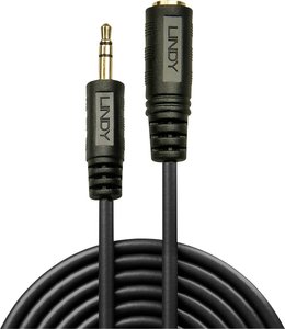 Przedłużacz Lindy Premium Audio, 3,5 mm stereo Jack / Socket, 10 m Przedłużacz Jack LINDY 35656  10.00 m