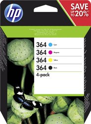 HP 364 Tusz Czarny, Cyjan, Magenta, Żółty N9J73AE tusz oryginalny HP 364 atrament tusz oryginalny Combi-Pack Czarny, Cyjan, Magenta, Żółty N9J73AE Tusz