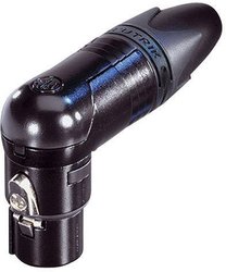 Złącze męskie XLR NC4FRX-B Neutrik NC4FRX-B złącze żeńskie kątowe Ilość styków: 4 czarny 1 szt.