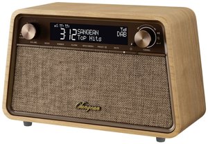 Sangean WR-201 DAB+/FM-RDS/Bluetooth/AUX PremWoodenCabinet Radio Natural Cherry Radio Sangean Premium Wooden Cabinet WR-201 DAB+, FM funkcja budzika drewno