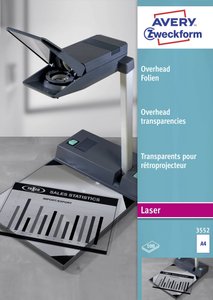 Folia do projektora overhead Avery-Zweckform 3552 DIN A4 przezroczysty 100 szt.