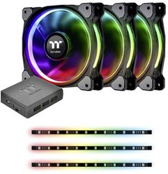 Thermaltake Riing Plus 12 RGB Kit Wentylator do obudowy PC czarny, rgb (S x W x G) 120 x 120 x 25 mm z podświetleniem LED