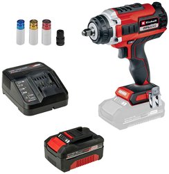 Wkrętarka udarowa akumulatorowa Einhell Power X-Change IMPAXXO 18/400 + 4,0 Ah  PXC Starter Kit 18 V 4.0 Ah zaw. akumulator, zaw. ładowarkę, zaw. klucz nasadowy