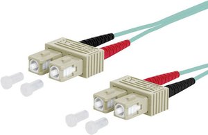 Kabel światłowodowy Metz Connect 151J1EOEO10E 151J1EOEO10E, złącze męskie SC, złącze męskie SC, 1.00 m