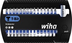 Zestaw bitów Wiha XLSelector T-Bit 25 mm Phillips, TORX®, sześciokąt 31 szt. 1/4 '' Bity Wiha  41830 1 zest. krzyżakowy Phillips, wewnętrzny sześciokąt, TORX Plus
