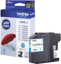 Brother atrament LC-225XLC tusz oryginalny  Cyjan LC225XLC