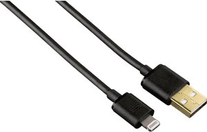 Kabel Hama do transmisji danych ze złączem Lightning do urządzeń Apple iPhone, iPod, iPad, 1,5 m, czarny Kabel do N/A Hama 00173635, [1x złącze męskie USB-A 2.0 - 1x złącze męskie Lightning], 1.50 m